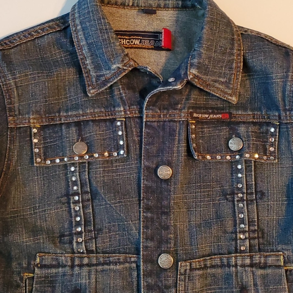 Richcow Jeans(RJ) Women's Blue Jean Jacket - Picture 12 of 16